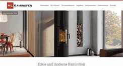 Desktop Screenshot of ml-kaminofen.de